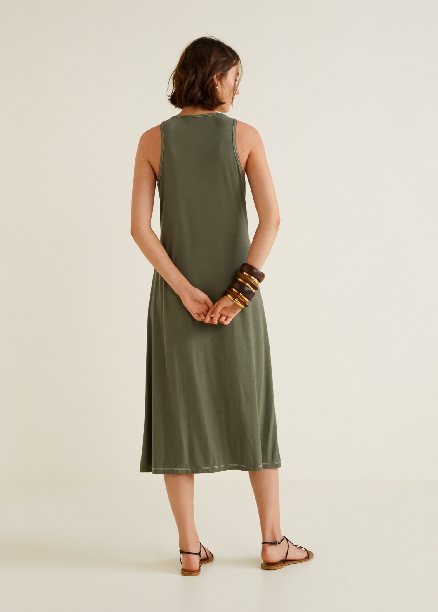 Ribbed jersey dress - Image 2
